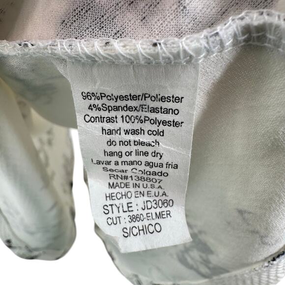 Foreign Exchange Short Dress Black/White Floral WMNS S Cut Outs Tank Stretchy - Picture 7 of 8